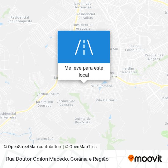 Rua Doutor Odilon Macedo mapa