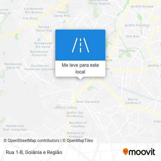 Rua 1-B mapa