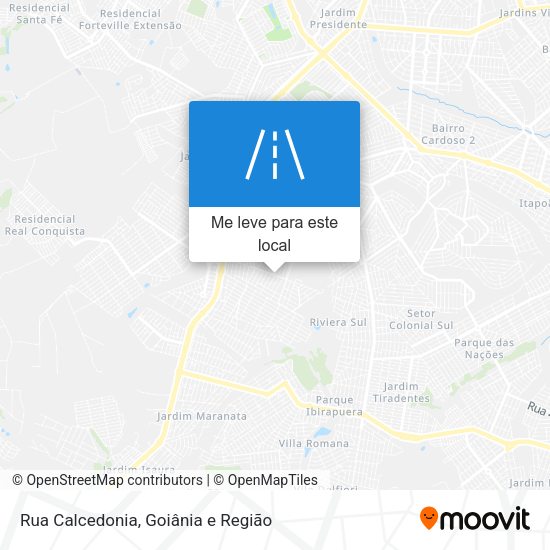 Rua Calcedonia mapa