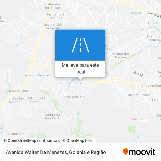 Avenida Walter De Menezes mapa