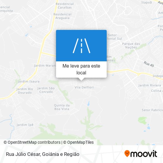 Rua Júlio César mapa