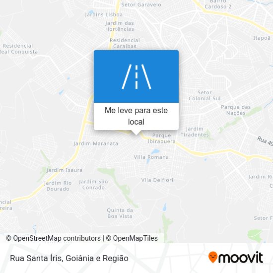 Rua Santa Íris mapa