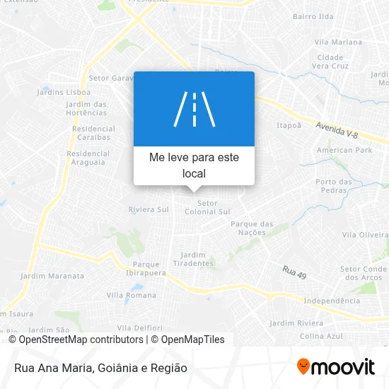 Rua Ana Maria mapa