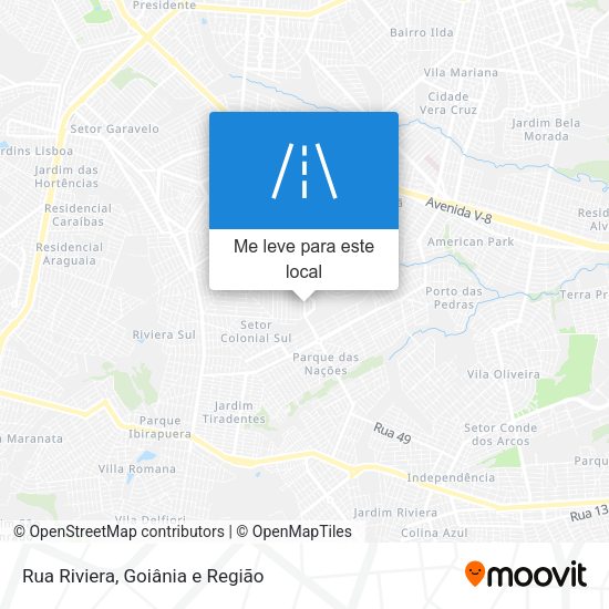 Rua Riviera mapa