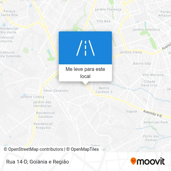 Rua 14-D mapa
