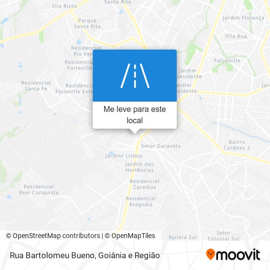 Rua Bartolomeu Bueno mapa