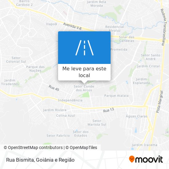 Rua Bismita mapa