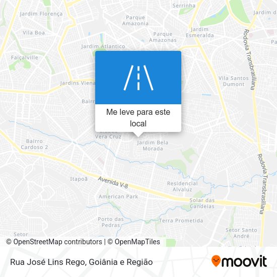 Rua José Lins Rego mapa