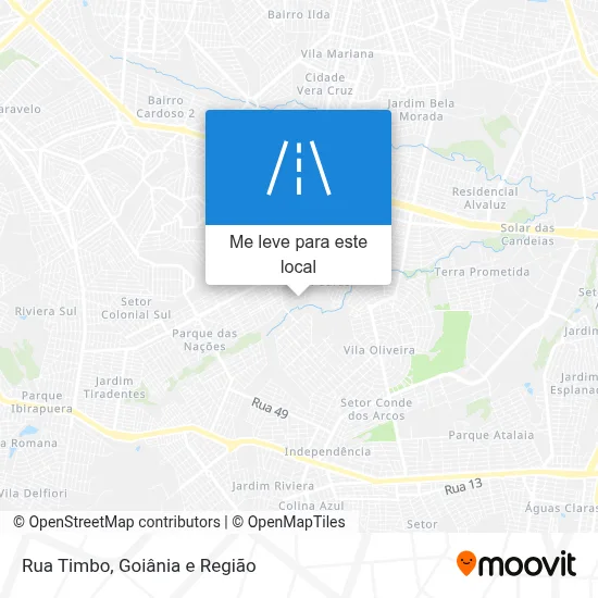 Rua Timbo mapa