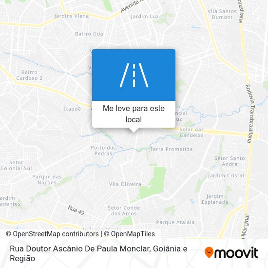 Rua Doutor Ascânio De Paula Monclar mapa