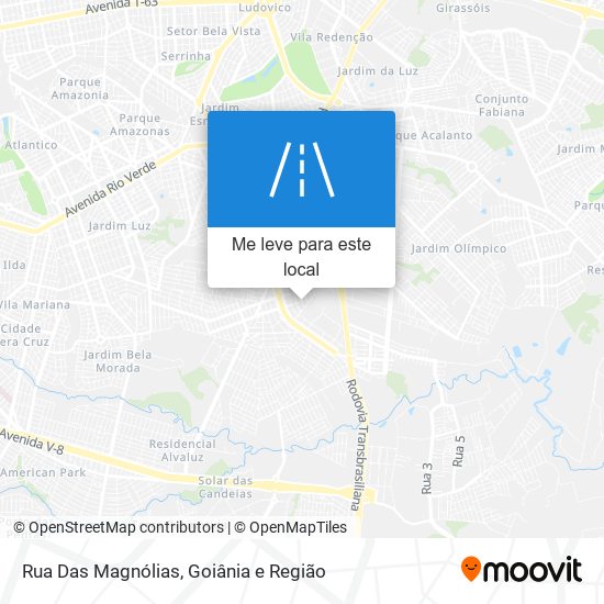 Rua Das Magnólias mapa