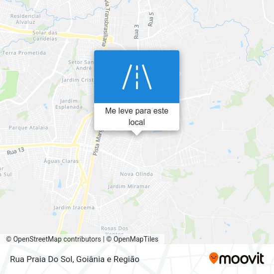 Rua Praia Do Sol mapa