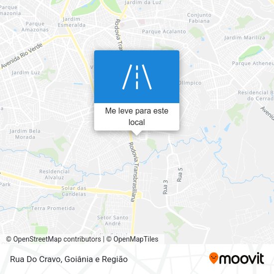Rua Do Cravo mapa