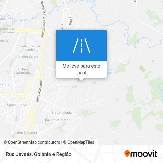 Rua Javaés mapa