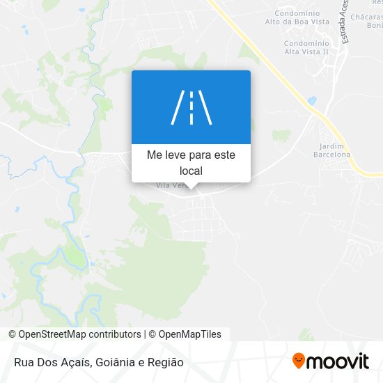 Rua Dos Açaís mapa