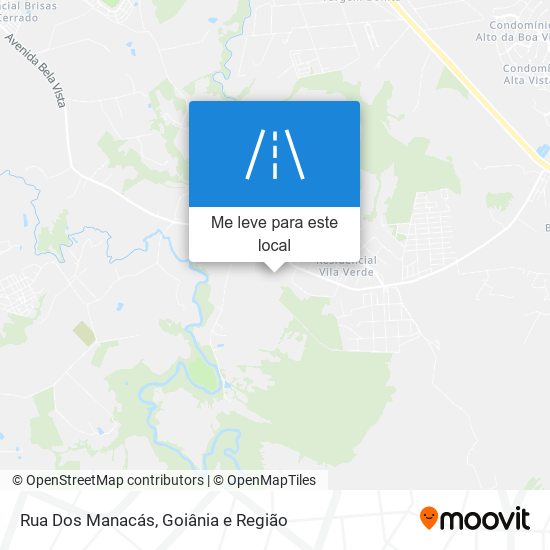 Rua Dos Manacás mapa