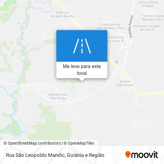 Rua São Leopoldo Mandic mapa