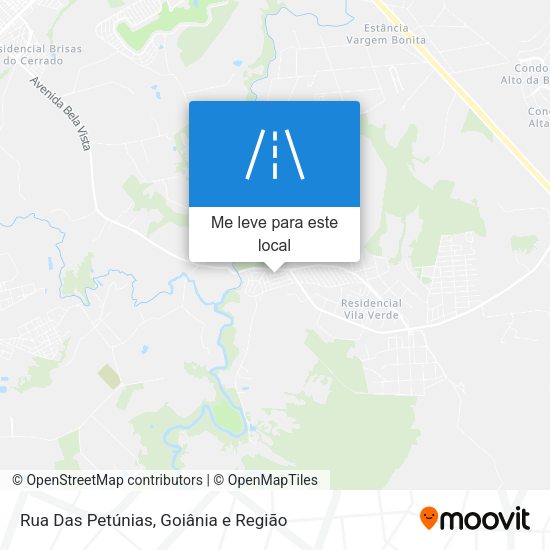Rua Das Petúnias mapa