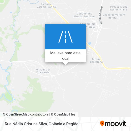 Rua Nédia Cristina Silva mapa