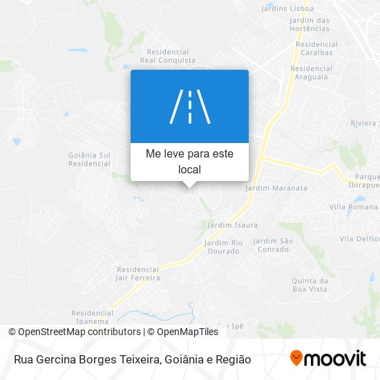 Rua Gercina Borges Teixeira mapa