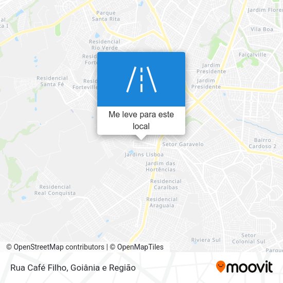 Rua Café Filho mapa