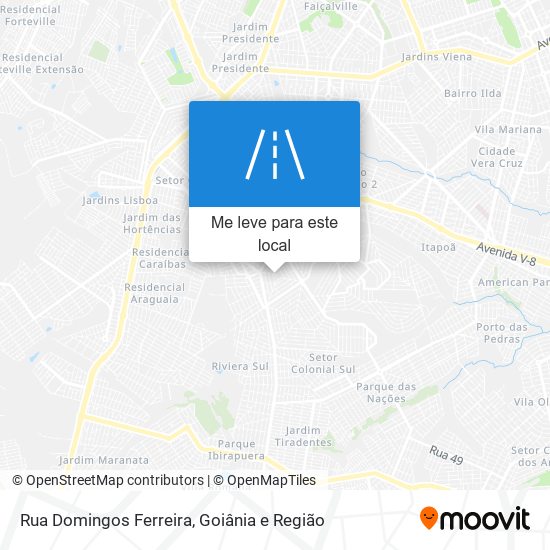 Rua Domingos Ferreira mapa