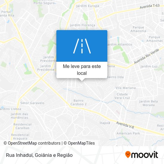 Rua Inhaduí mapa