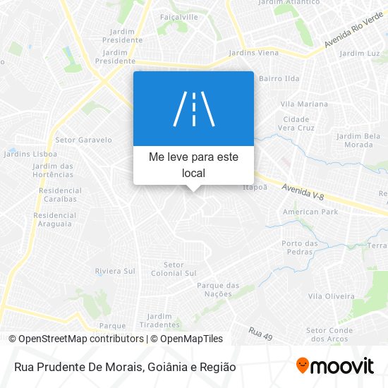 Rua Prudente De Morais mapa