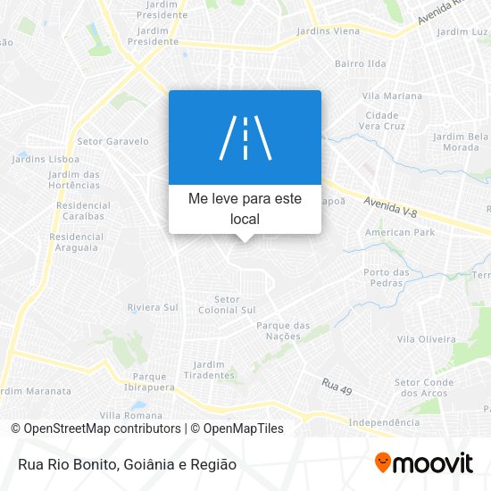 Rua Rio Bonito mapa