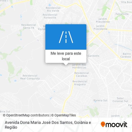 Avenida Dona Maria José Dos Santos mapa