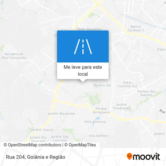 Rua 204 mapa