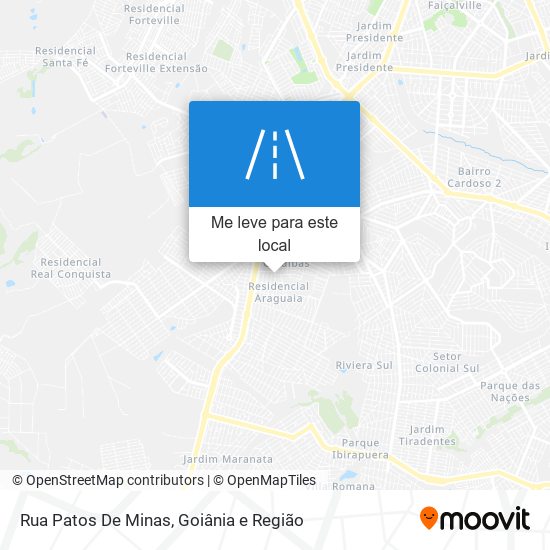 Rua Patos De Minas mapa