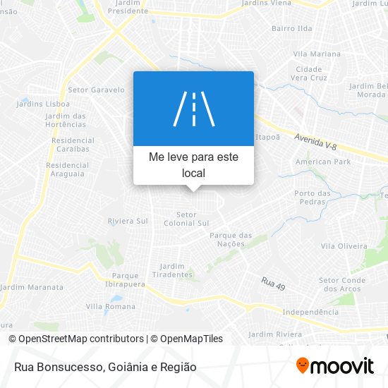 Rua Bonsucesso mapa