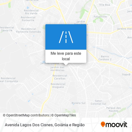 Avenida Lagos Dos Cisnes mapa