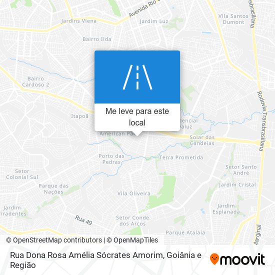 Rua Dona Rosa Amélia Sócrates Amorim mapa