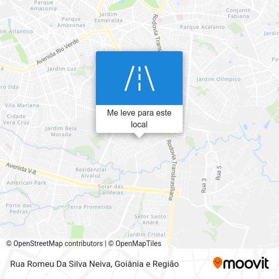 Rua Romeu Da Silva Neiva mapa