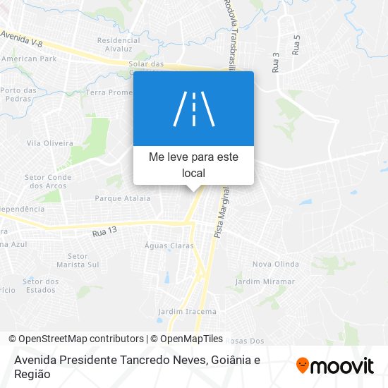 Avenida Presidente Tancredo Neves mapa