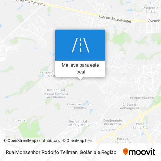 Rua Monsenhor Rodolfo Tellman mapa