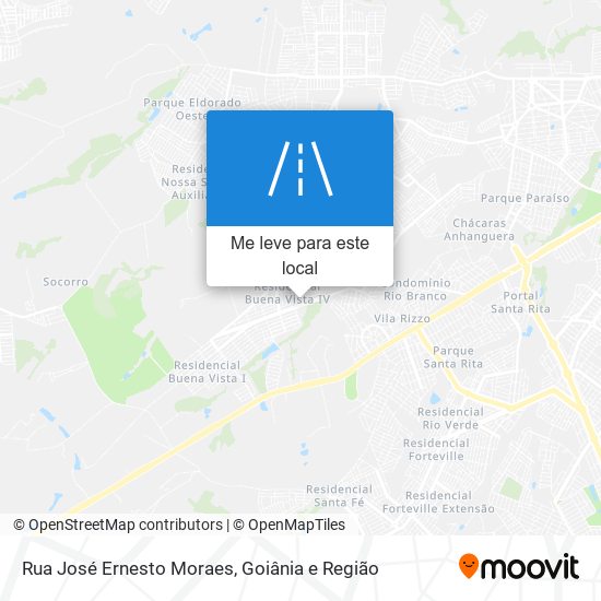 Rua José Ernesto Moraes mapa