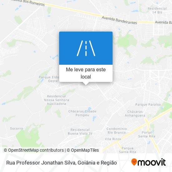 Rua Professor Jonathan Silva mapa