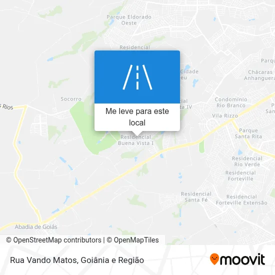 Rua Vando Matos mapa