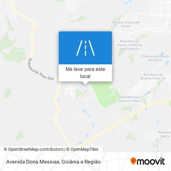 Avenida Dona Messias mapa