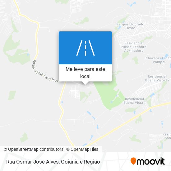 Rua Osmar José Alves mapa