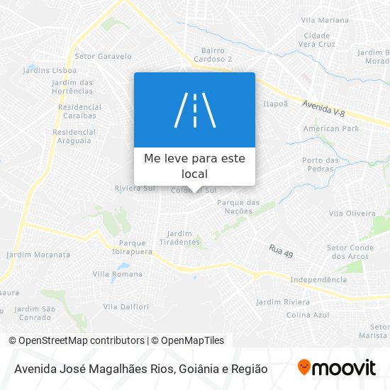 Avenida José Magalhães Rios mapa