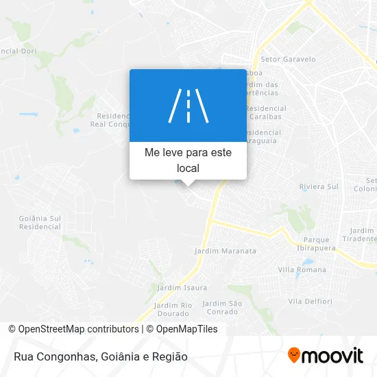 Rua Congonhas mapa