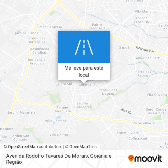 Avenida Rodolfo Tavares De Morais mapa