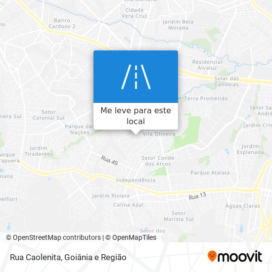 Rua Caolenita mapa