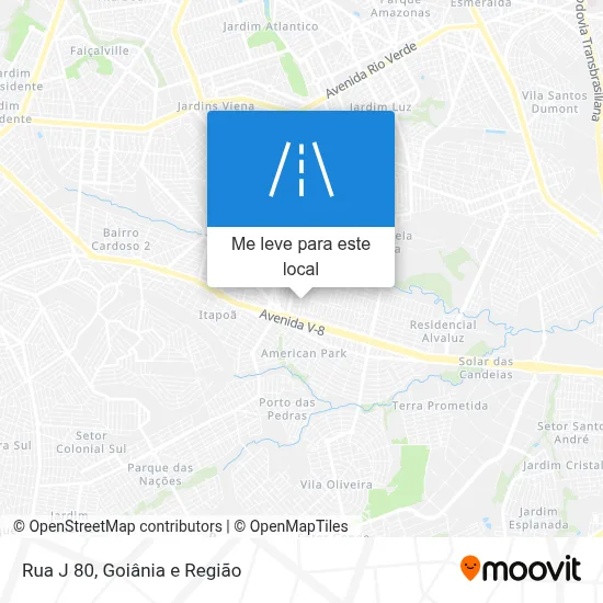 Rua J 80 mapa