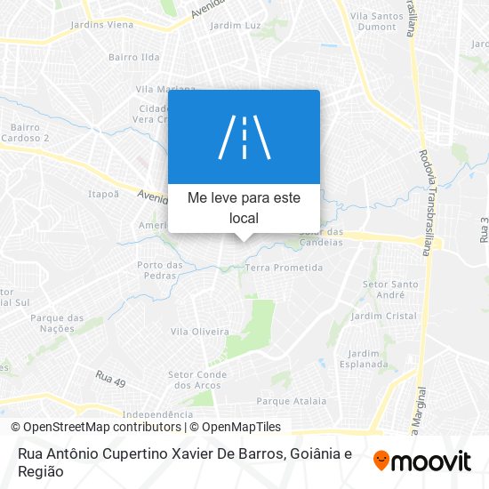 Rua Antônio Cupertino Xavier De Barros mapa