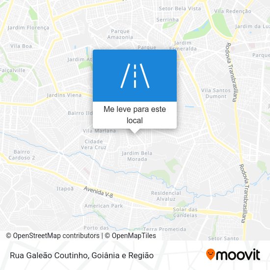 Rua Galeão Coutinho mapa